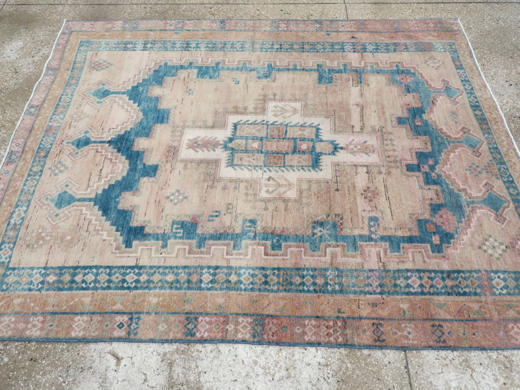 Vintage Persian Afshar Tribal Accent Rug, No.28649 - Galerie Shabab
