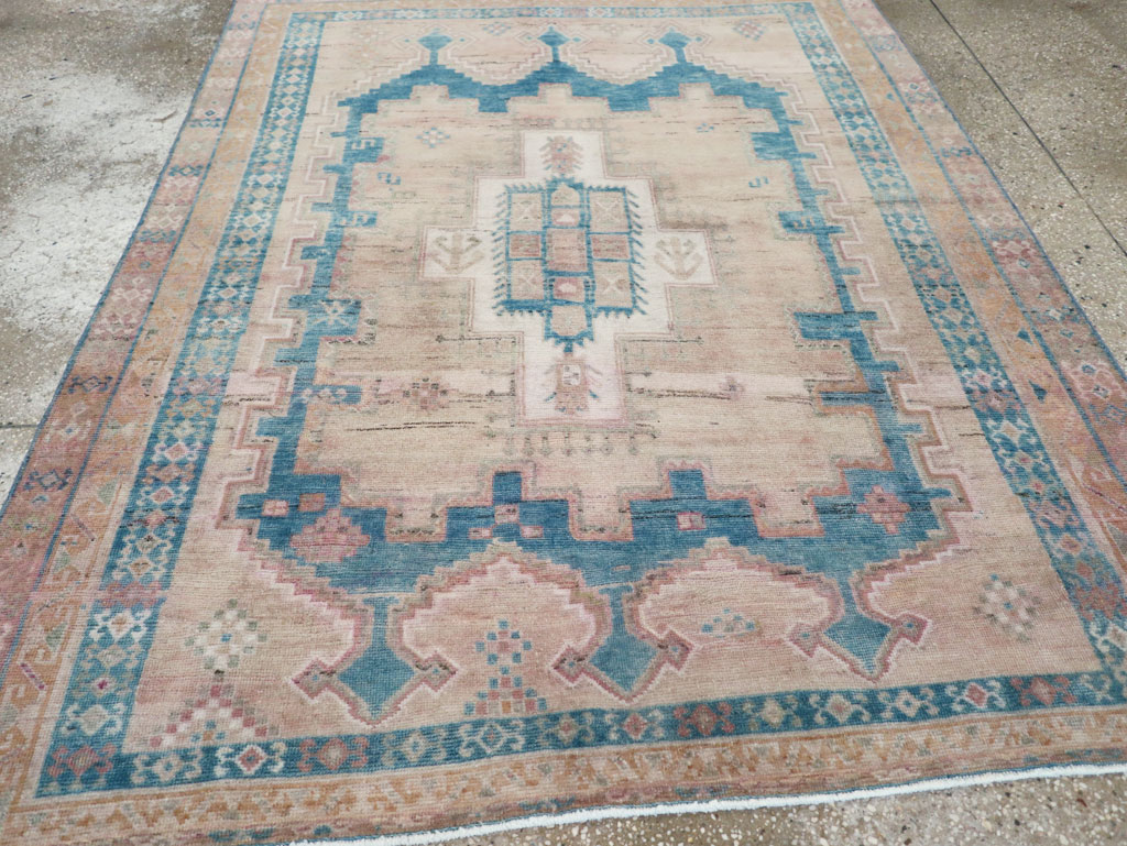 Vintage Persian Afshar Tribal Accent Rug, No.28649 - Galerie Shabab