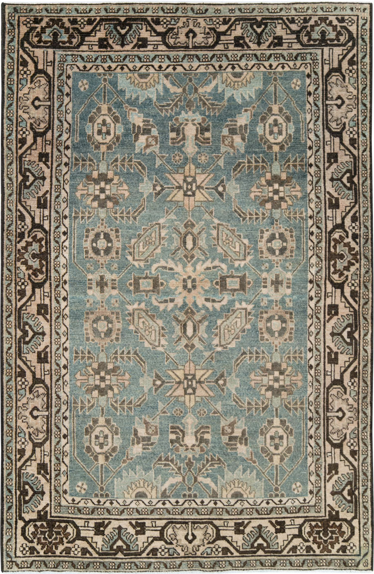 Vintage Persian Malayer Accent Rug, No.28650 - Galerie Shabab