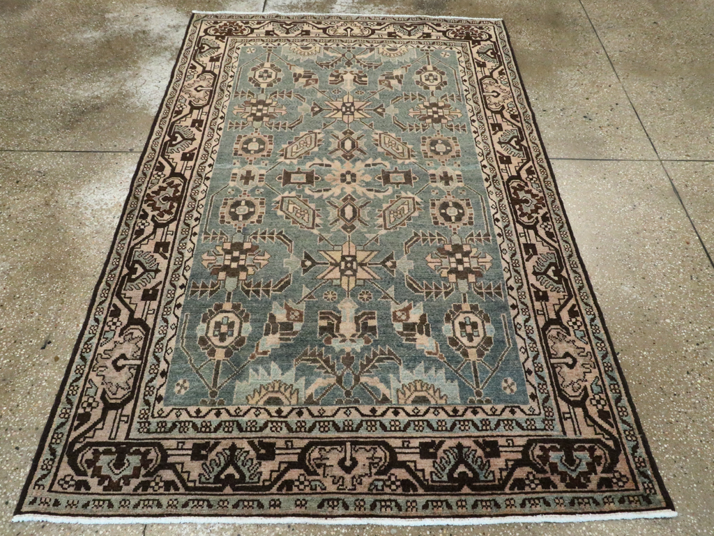 Vintage Persian Malayer Accent Rug, No.28650 - Galerie Shabab