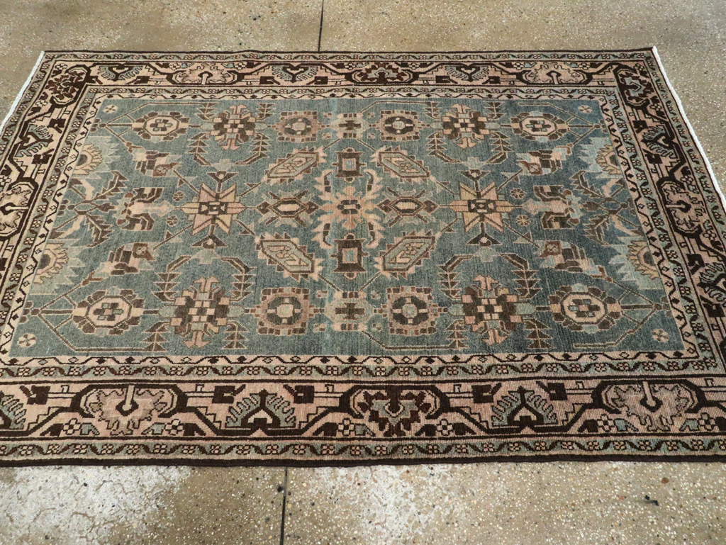 Vintage Persian Malayer Accent Rug, No.28650 - Galerie Shabab