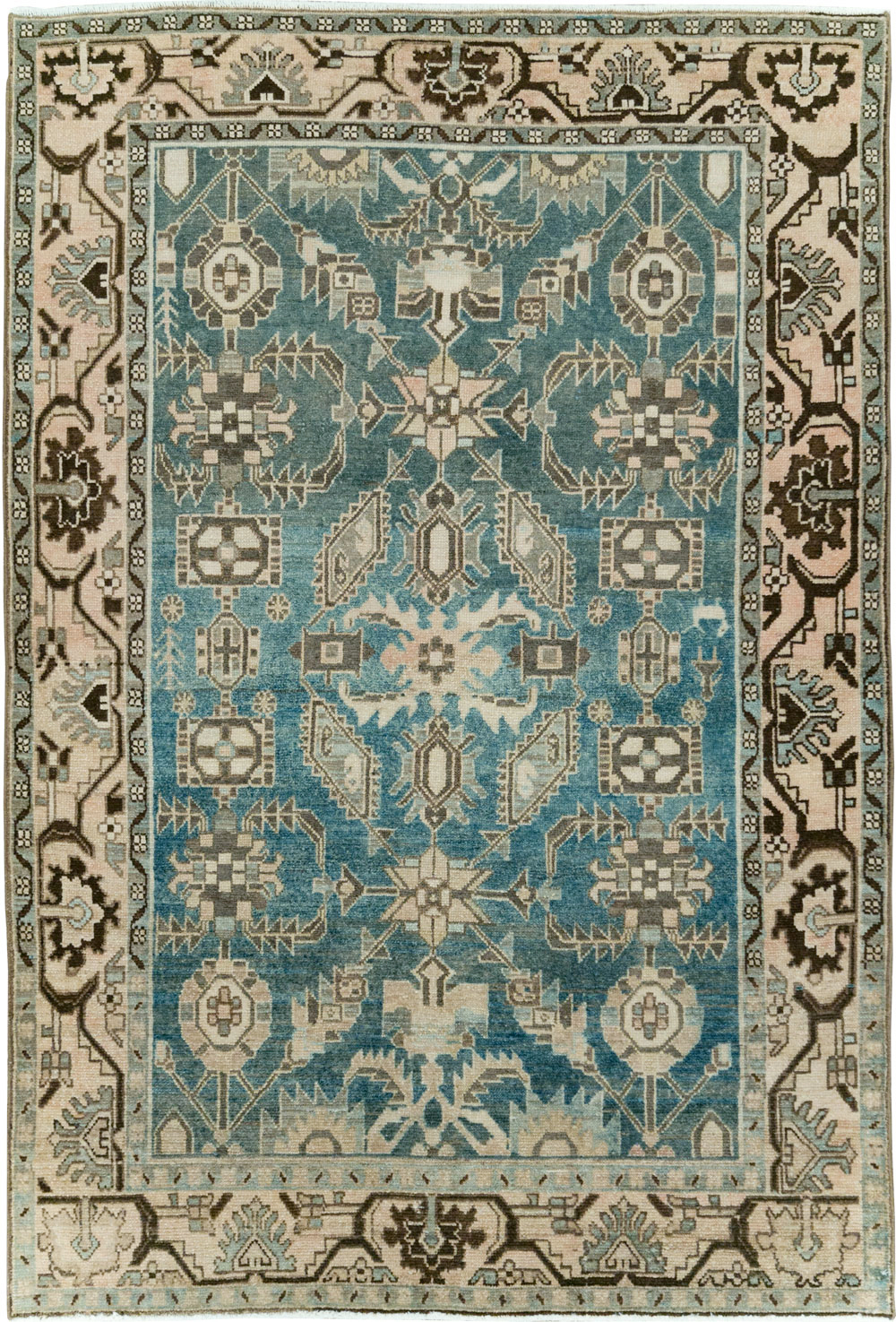 Vintage Persian Malayer Accent Rug, No.28652 - Galerie Shabab