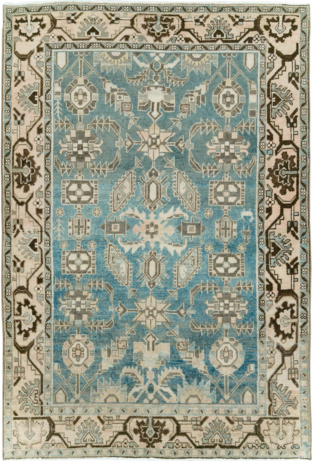 Vintage Persian Malayer Accent Rug, No.28652 - Galerie Shabab