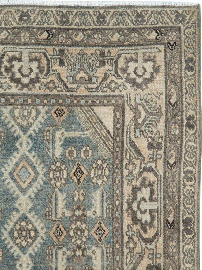 Vintage Persian Malayer Throw Rug, No.28653 - Galerie Shabab