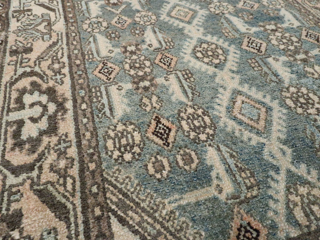 Vintage Persian Malayer Throw Rug, No.28653 - Galerie Shabab