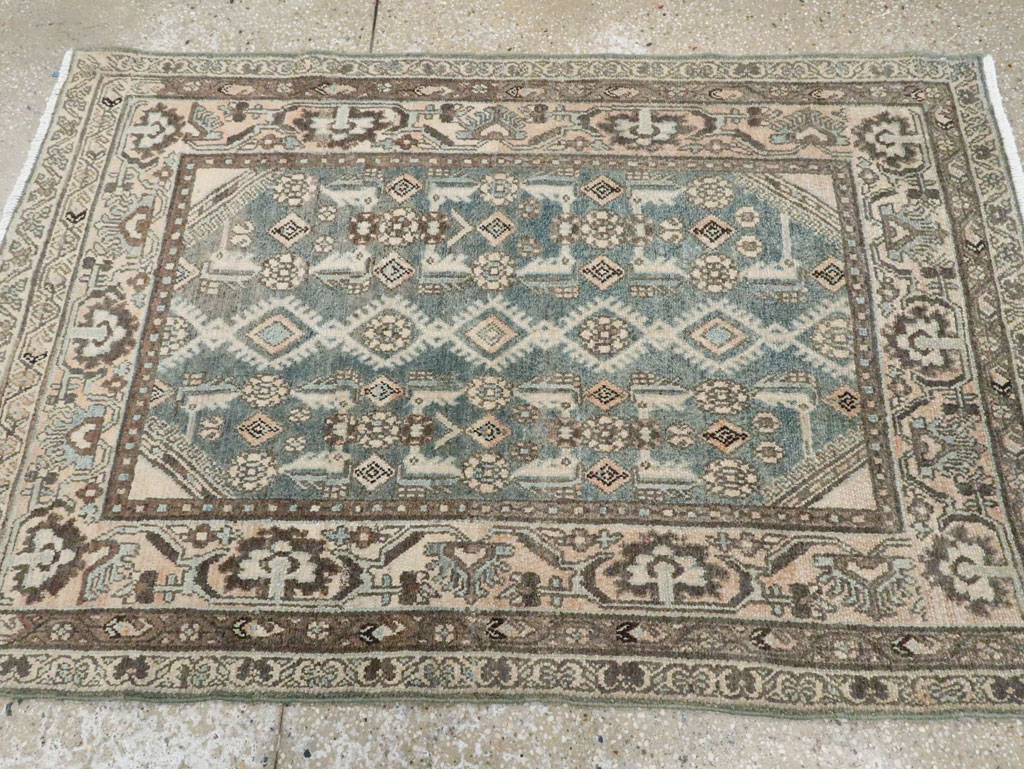 Vintage Persian Malayer Throw Rug, No.28653 - Galerie Shabab