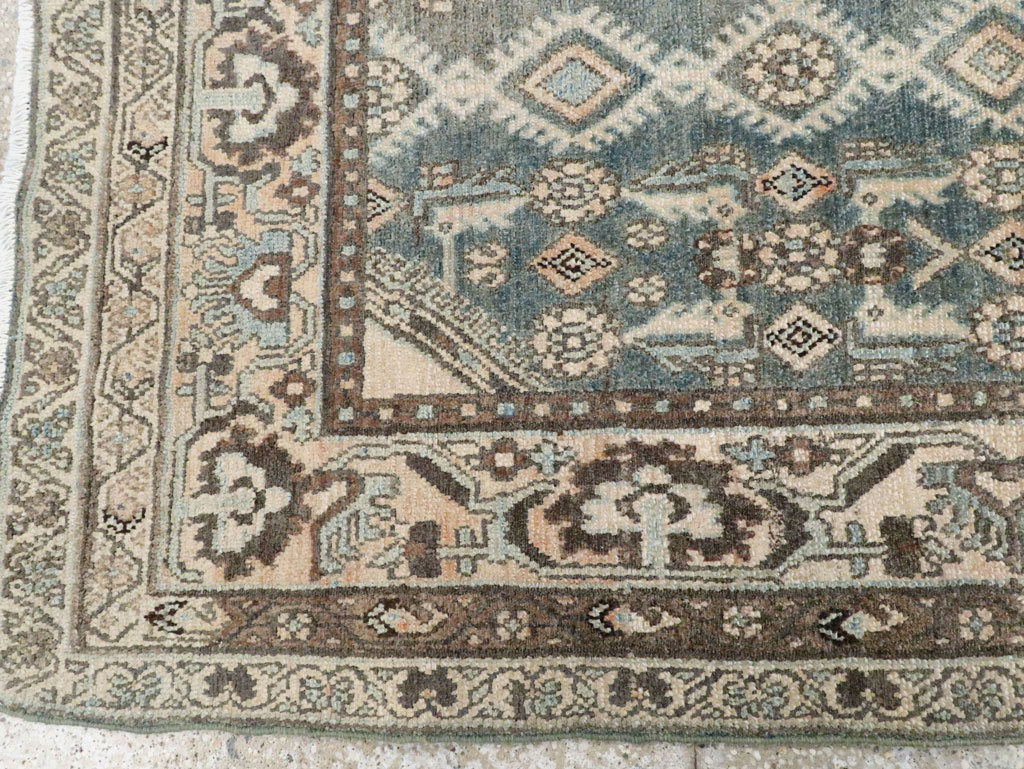 Vintage Persian Malayer Throw Rug, No.28653 - Galerie Shabab