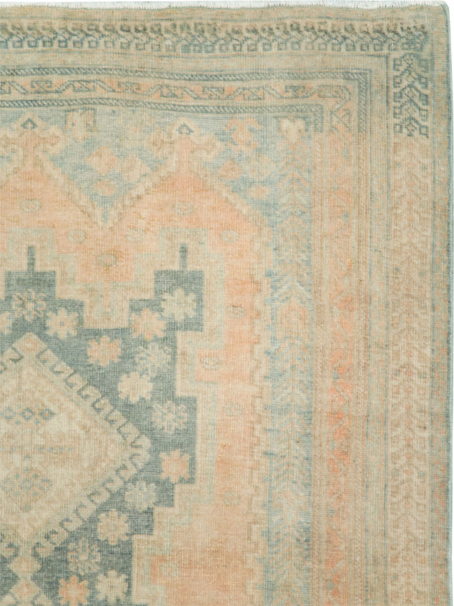 Vintage Persian Afshar Throw Rug, No.28654 - Galerie Shabab