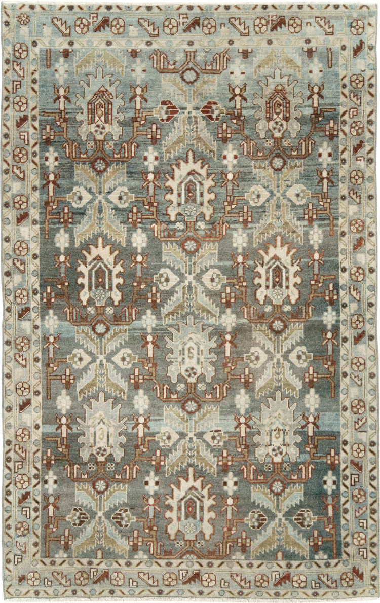 Vintage Persian Malayer Accent Rug, No.28656 - Galerie Shabab