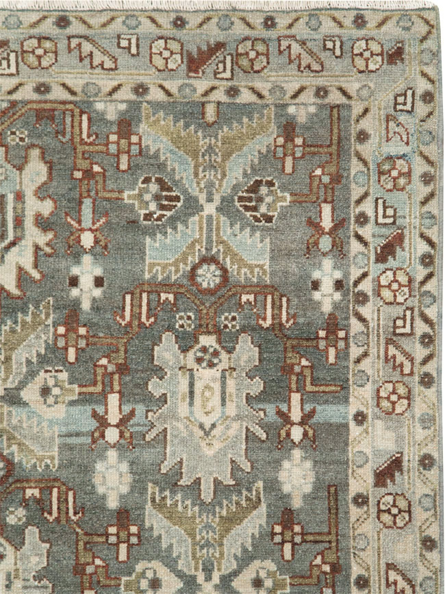 Vintage Persian Malayer Accent Rug, No.28656 - Galerie Shabab
