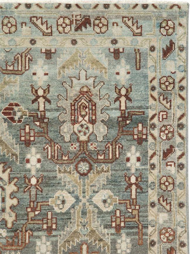 Vintage Persian Malayer Accent Rug, No.28656 - Galerie Shabab