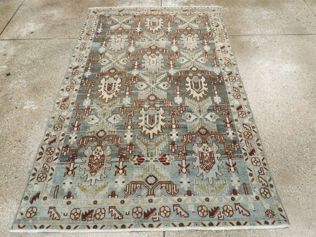 Vintage Persian Malayer Accent Rug, No.28656 - Galerie Shabab