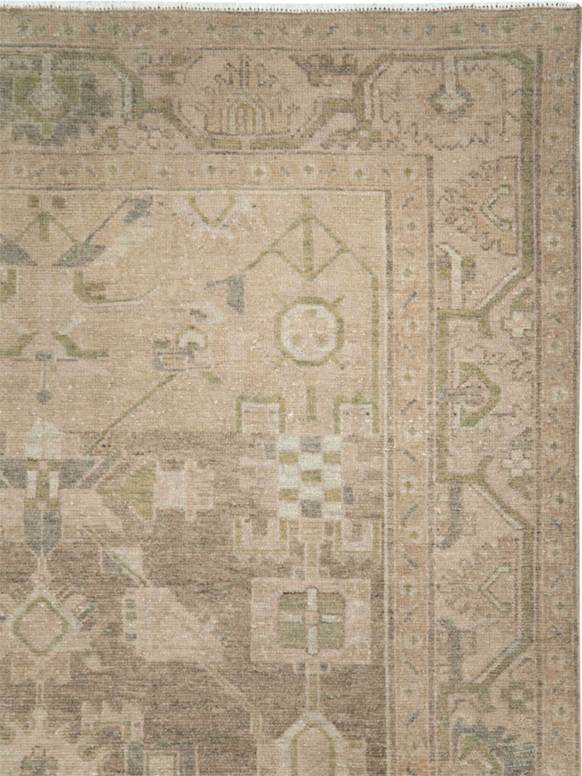 Vintage Persian Malayer Accent Rug, No.28657 - Galerie Shabab