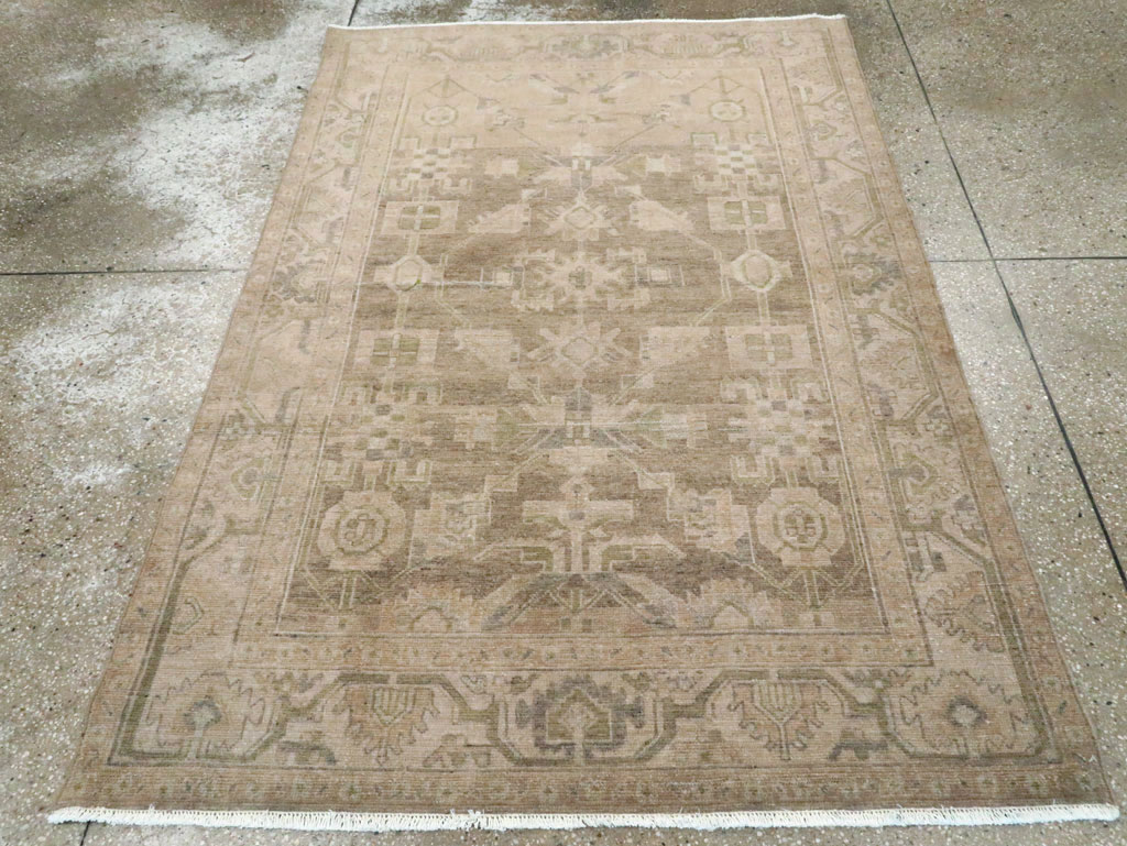 Vintage Persian Malayer Accent Rug, No.28657 - Galerie Shabab