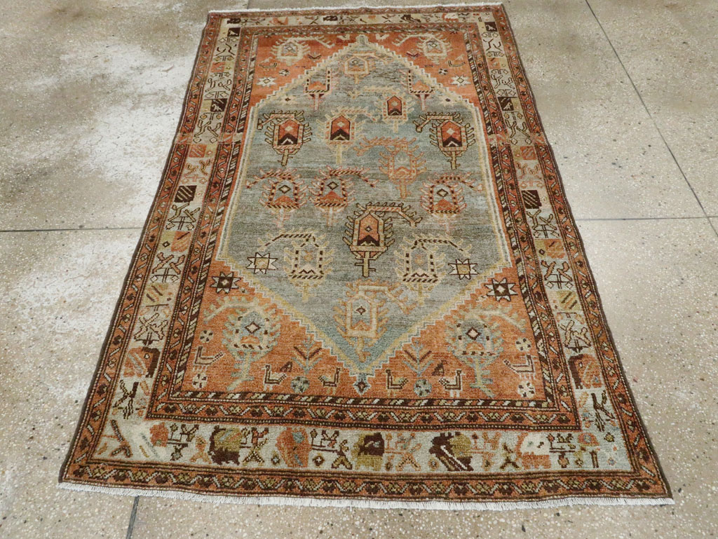 Antique Persian Malayer Accent Rug, No.28658 - Galerie Shabab