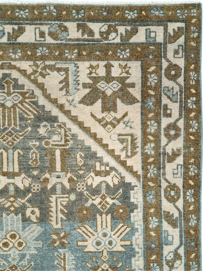 Vintage Persian Malayer Accent Rug, No.28659 - Galerie Shabab