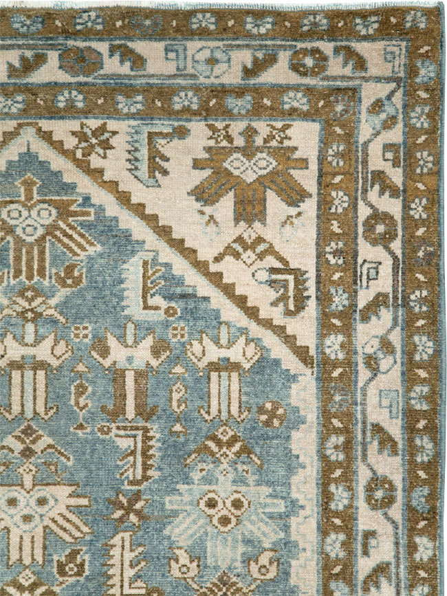 Vintage Persian Malayer Accent Rug, No.28659 - Galerie Shabab