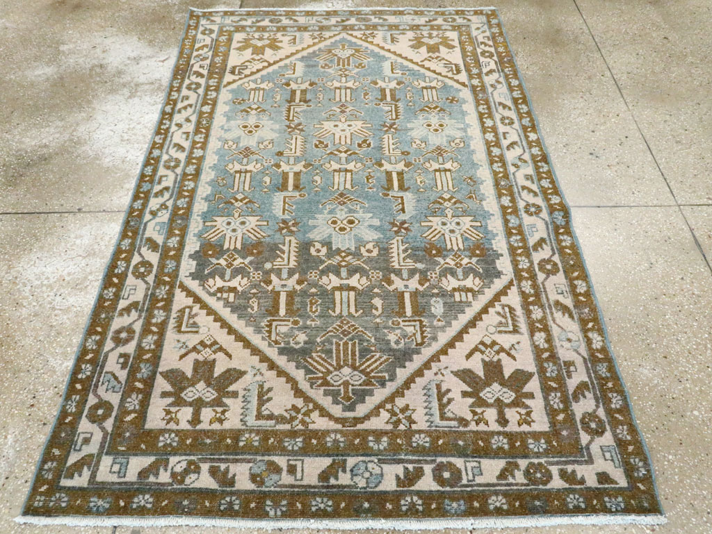 Vintage Persian Malayer Accent Rug, No.28659 - Galerie Shabab