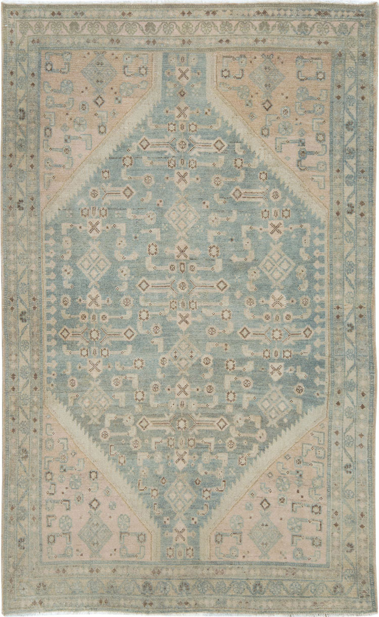 Vintage Persian Malayer Accent Rug, No.28660 - Galerie Shabab