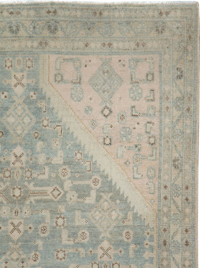 Vintage Persian Malayer Accent Rug, No.28660 - Galerie Shabab
