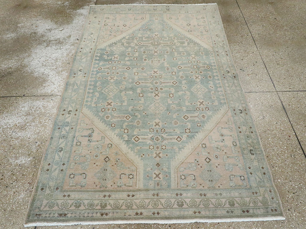 Vintage Persian Malayer Accent Rug, No.28660 - Galerie Shabab