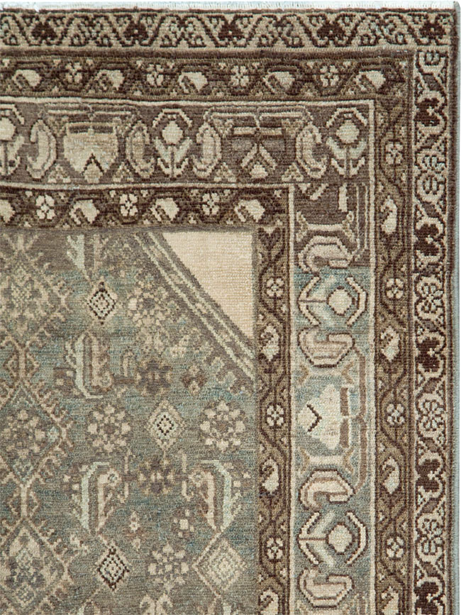 Vintage Persian Malayer Throw Rug, No.28661 - Galerie Shabab