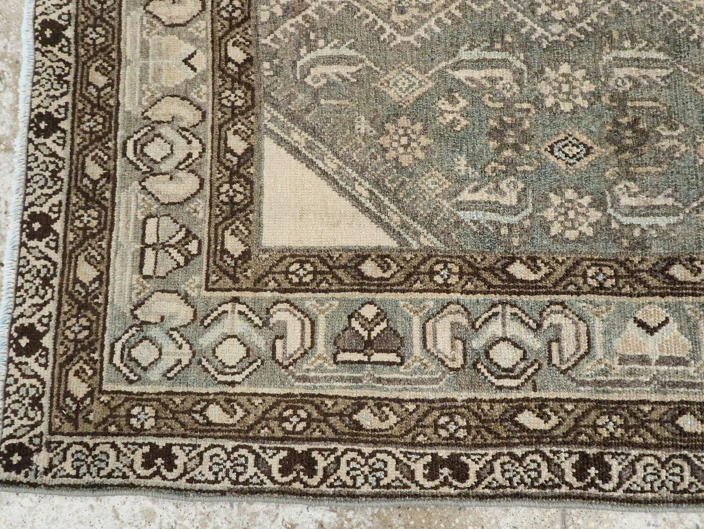 Vintage Persian Malayer Throw Rug, No.28661 - Galerie Shabab