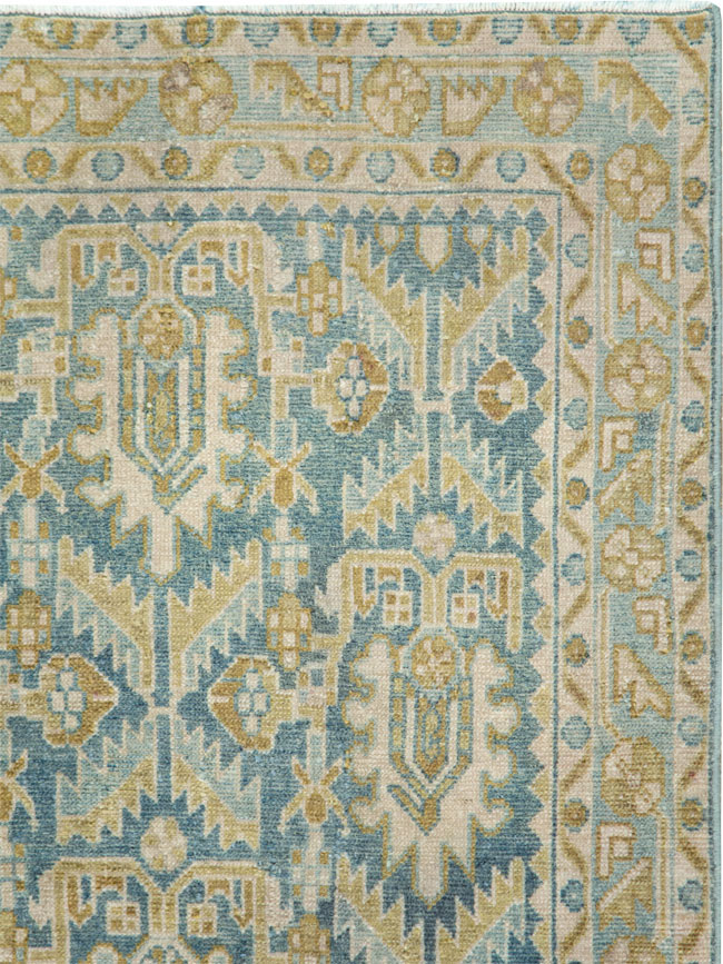 Vintage Persian Malayer Throw Rug, No.28662 - Galerie Shabab