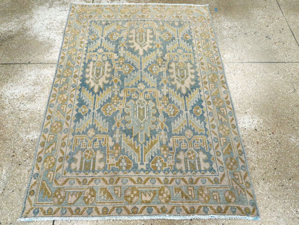 Vintage Persian Malayer Throw Rug, No.28662 - Galerie Shabab