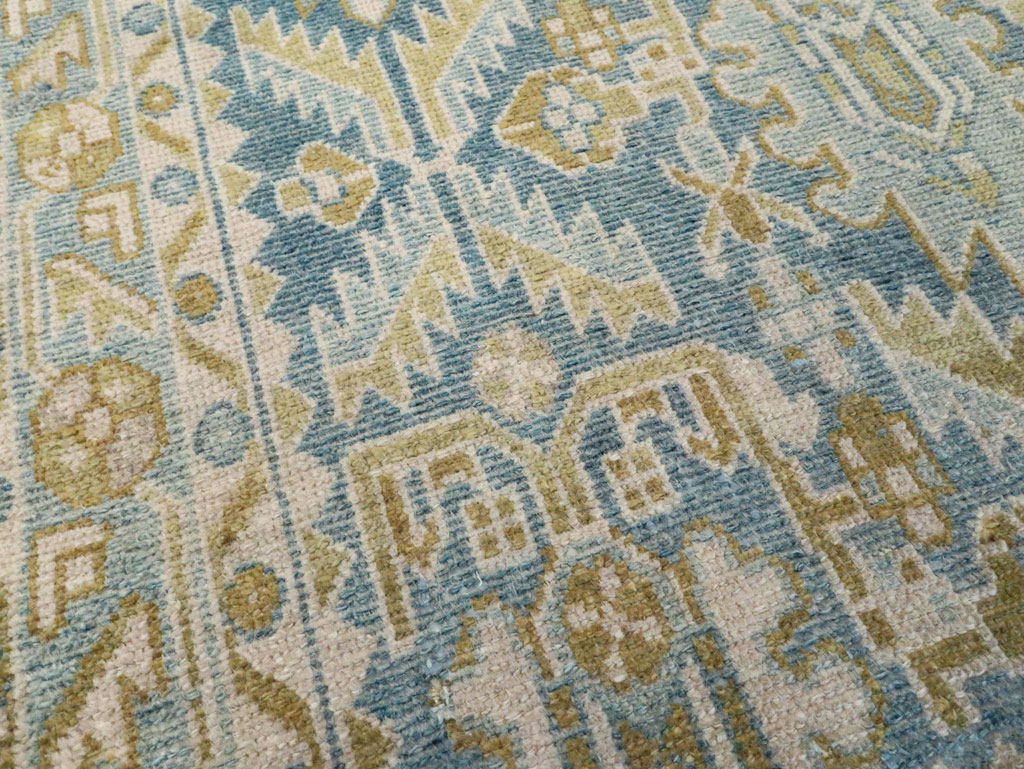 Vintage Persian Malayer Throw Rug, No.28662 - Galerie Shabab