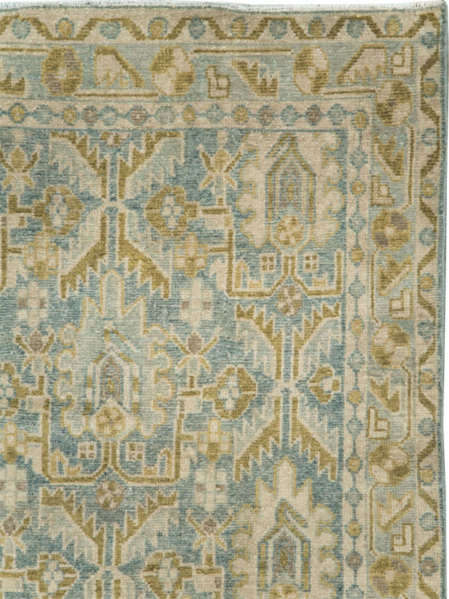 Vintage Persian Malayer Throw Rug, No.28663 - Galerie Shabab