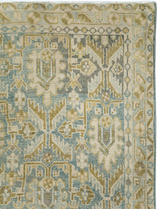 Vintage Persian Malayer Throw Rug, No.28663 - Galerie Shabab