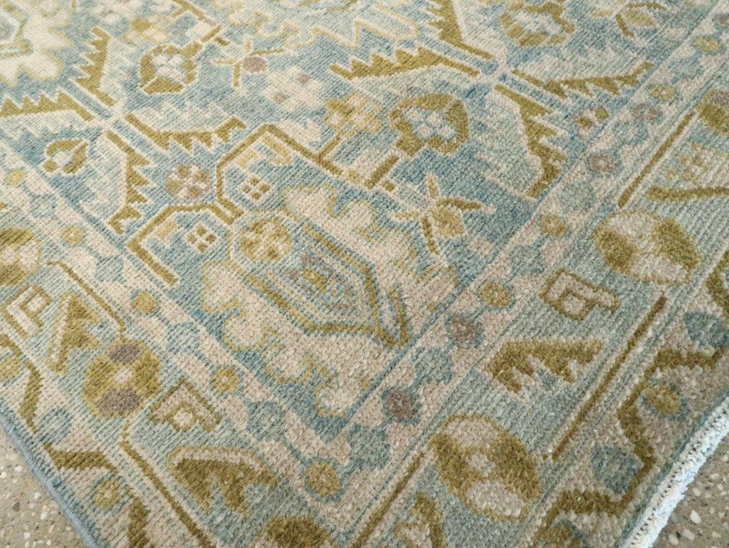 Vintage Persian Malayer Throw Rug, No.28663 - Galerie Shabab