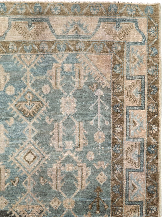 Vintage Persian Malayer Throw Rug, No.28665 - Galerie Shabab