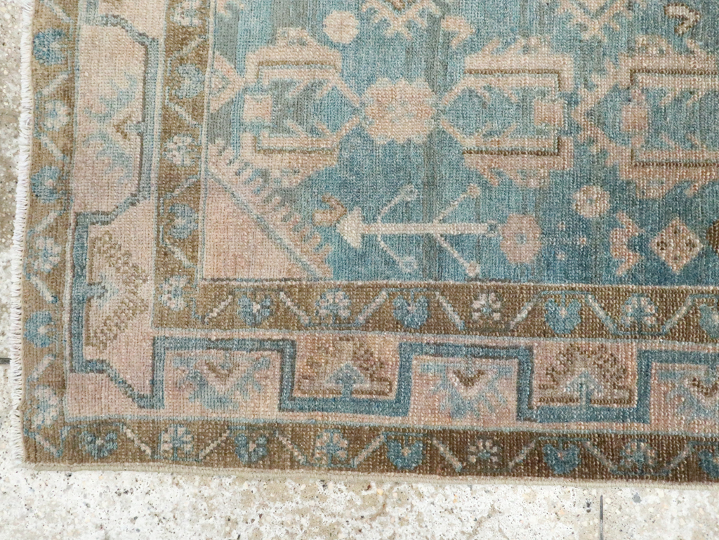 Vintage Persian Malayer Throw Rug, No.28665 - Galerie Shabab