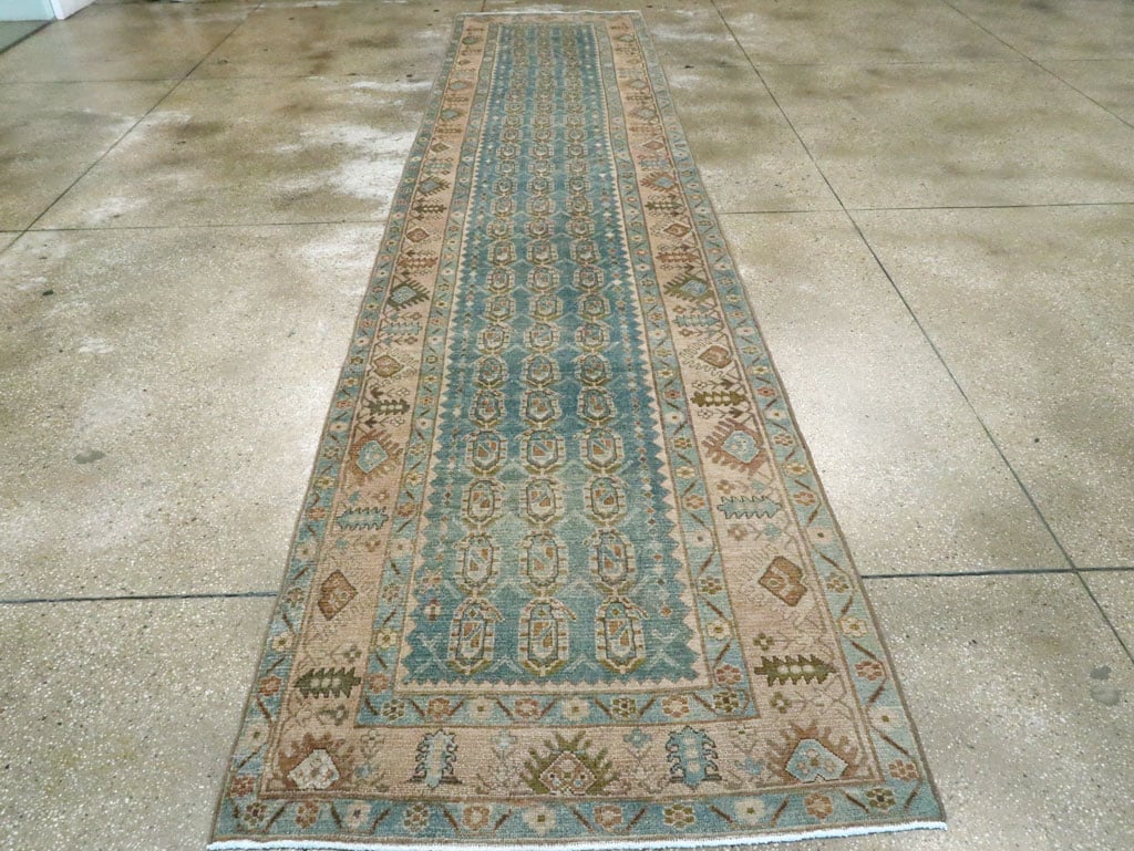 Vintage Persian Malayer Long Runner, No.28674 - Galerie Shabab