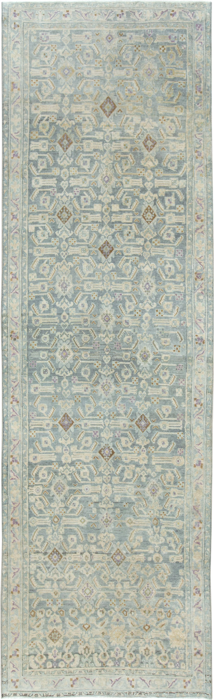 Vintage Persian Malayer Wide Runner, No.28676 - Galerie Shabab