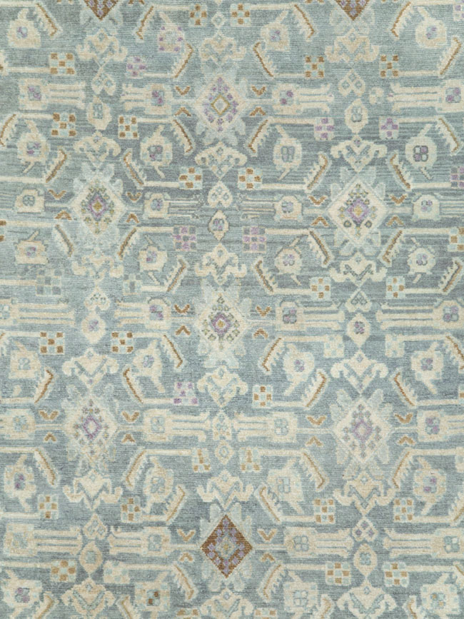 Vintage Persian Malayer Wide Runner, No.28676 - Galerie Shabab