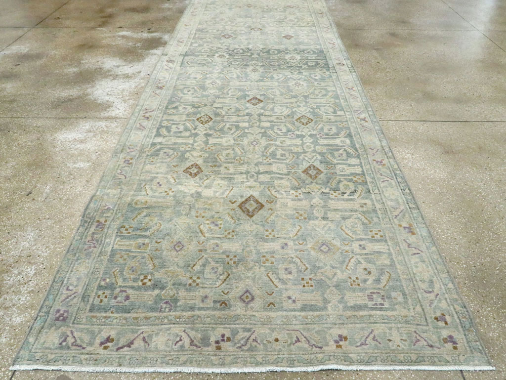 Vintage Persian Malayer Wide Runner, No.28676 - Galerie Shabab
