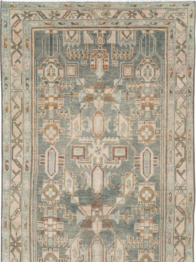 Vintage Persian Malayer Long Runner, No.28691 - Galerie Shabab