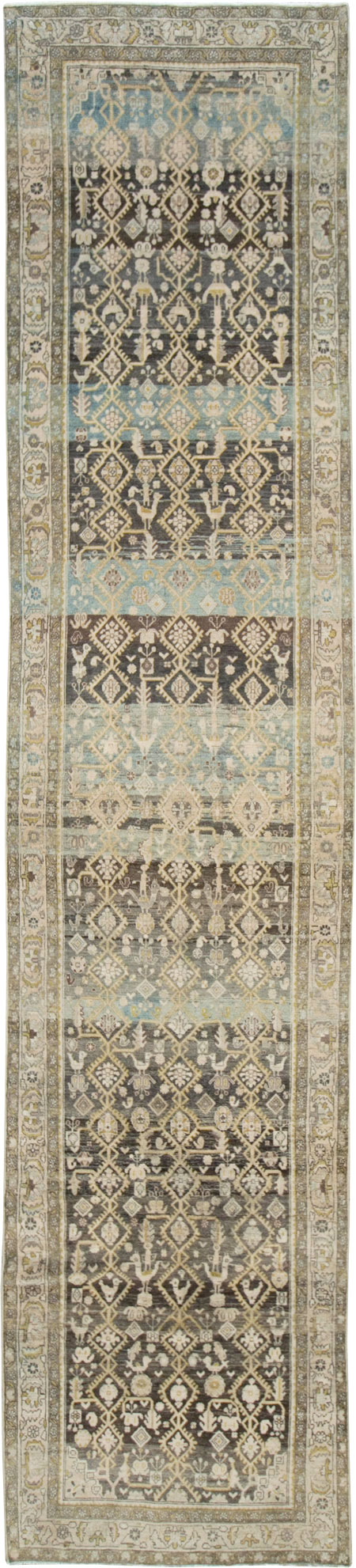 Vintage Persian Malayer Runner, No.28693 - Galerie Shabab