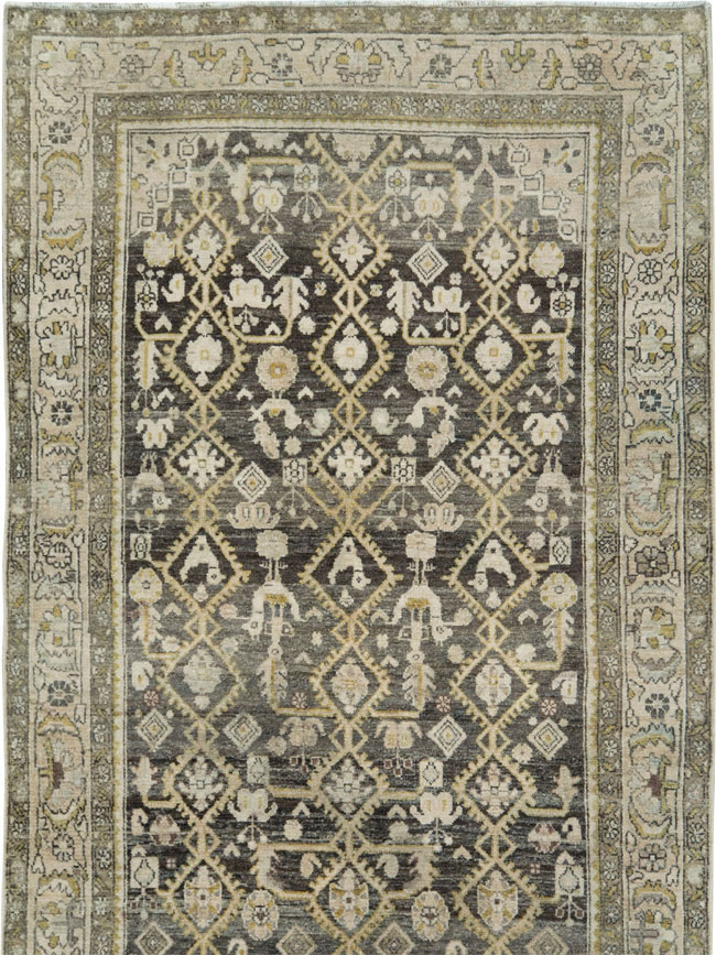 Vintage Persian Malayer Runner, No.28693 - Galerie Shabab