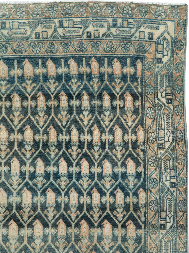 Vintage Persian Malayer Runner, No.28696 - Galerie Shabab