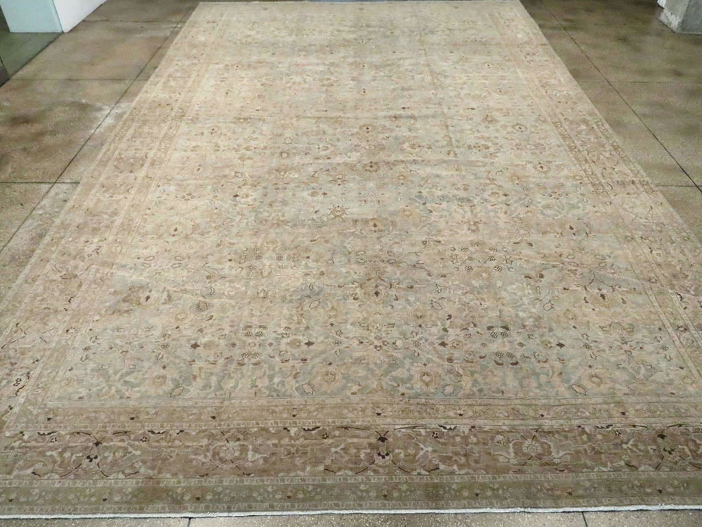 Antique Persian Tabriz Oversize Carpet, No.28702 - Galerie Shabab