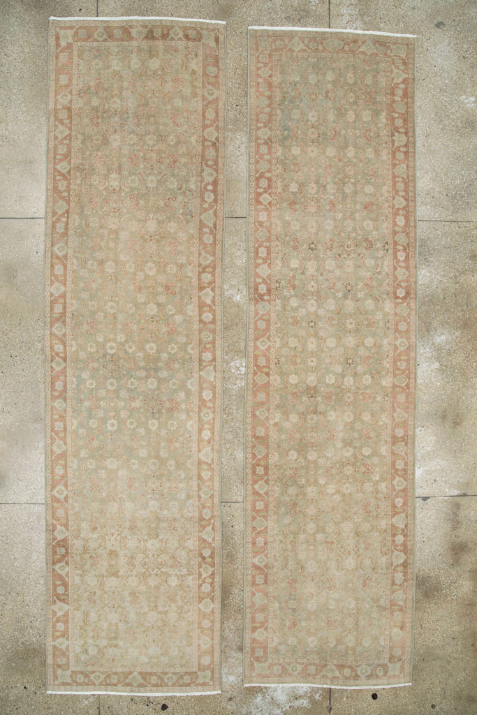 Vintage Persian Tabriz Runner (Pair: 1 of 2), No.28704 - Galerie Shabab