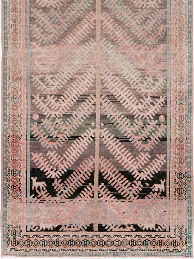 Vintage Persian Malayer Runner, No.28708 - Galerie Shabab