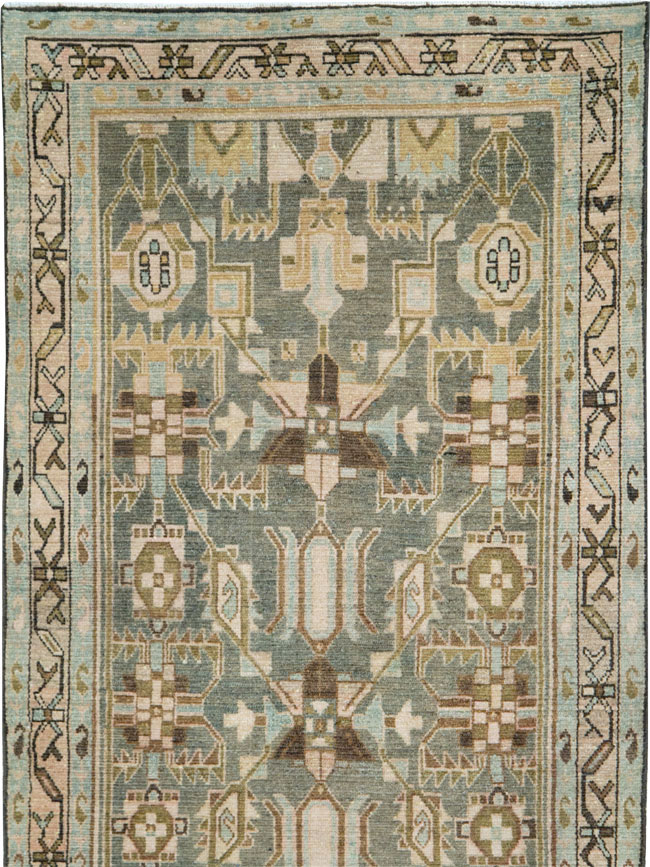 Vintage Persian Malayer Long Runner, No.28713 - Galerie Shabab