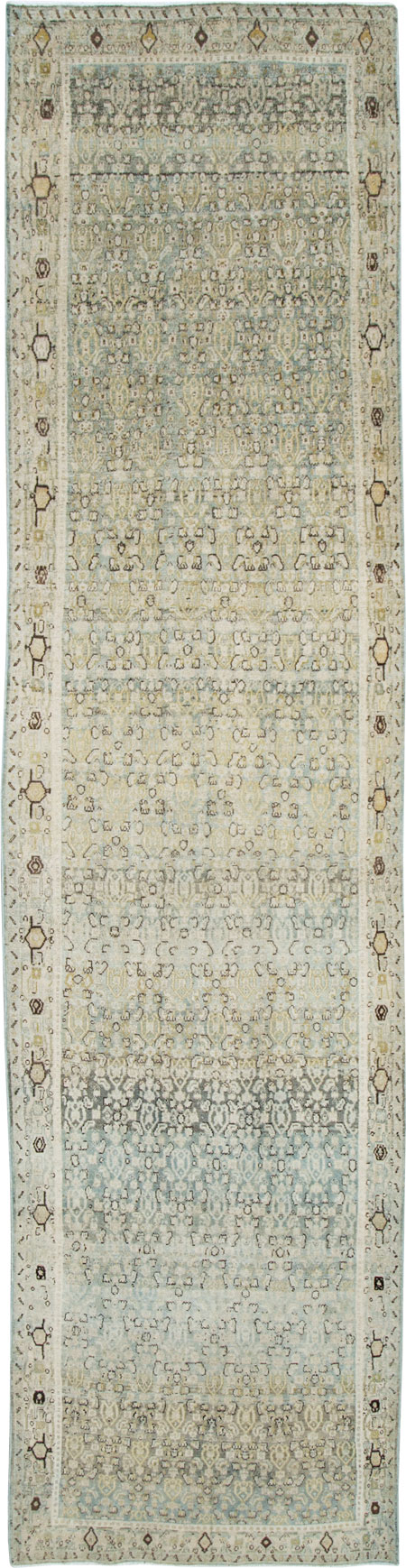 Vintage Persian Senneh Malayer Runner, No.28714 - Galerie Shabab