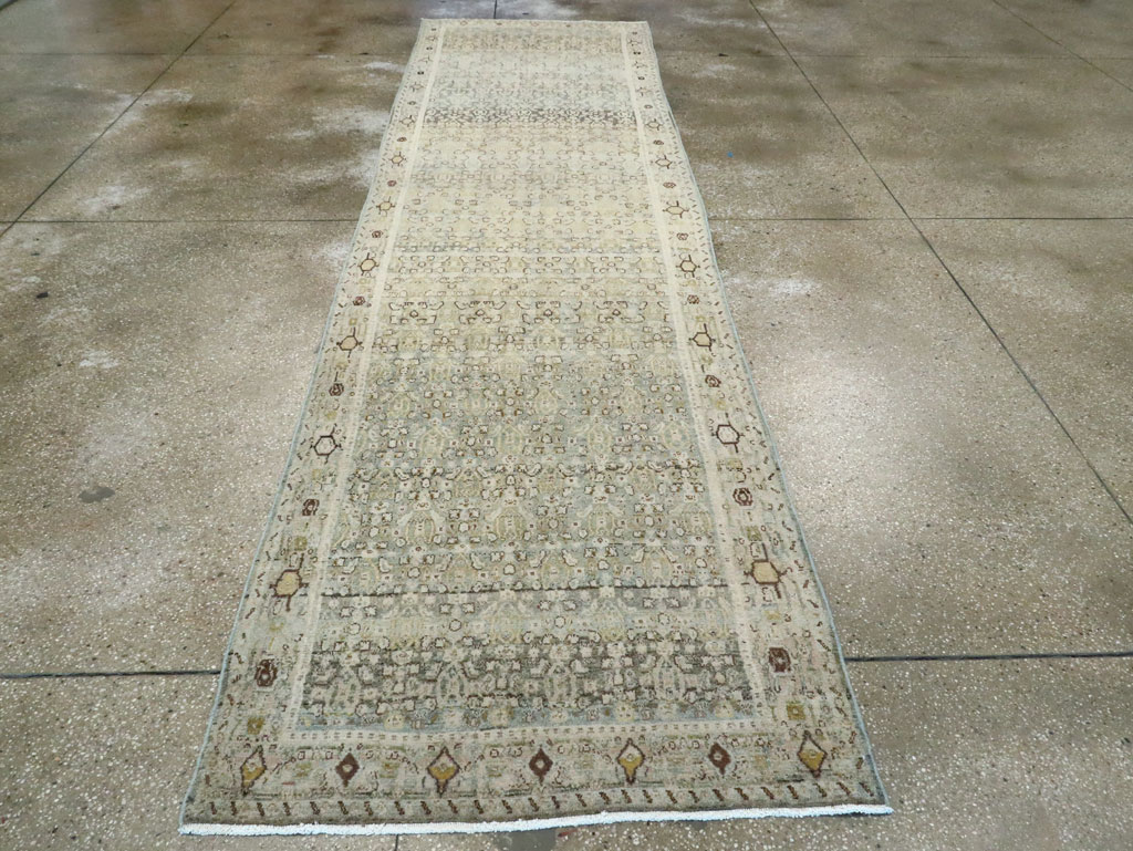 Vintage Persian Senneh Malayer Runner, No.28714 - Galerie Shabab