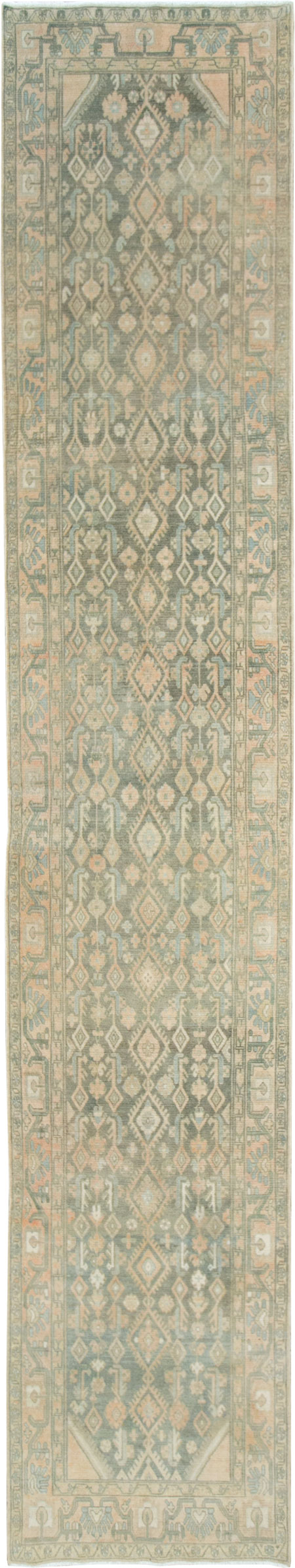 Vintage Persian Malayer Long Runner, No.28716 - Galerie Shabab